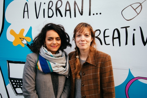 Laura (left) & Kirsty Nottingham Creative Fringe organisers